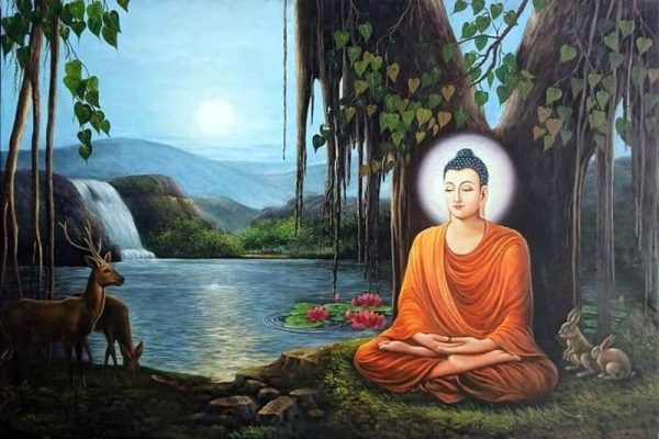 Đức Phật với đại cội Bồ đề